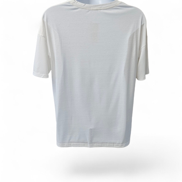 ROMwe graphic logo multi- color t-Shirt (Oversized) NWT Large - Picture 8 of 14